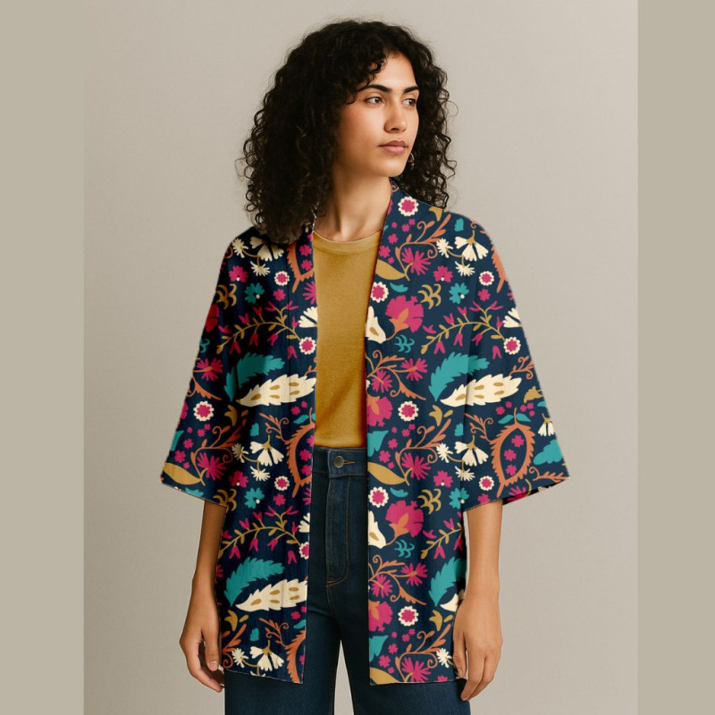 Printed Viscose ALIO2 Blue / Pink